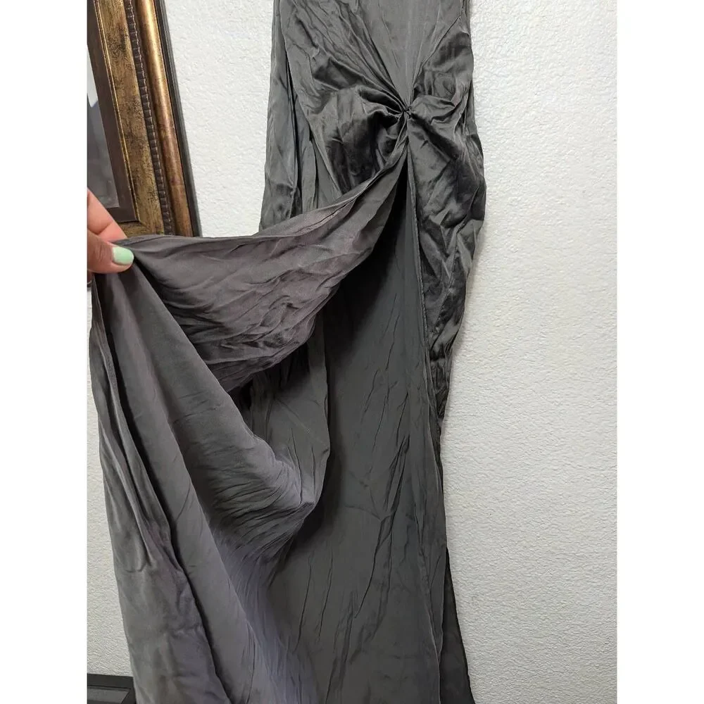 Skims high slit silk long dress size small - Picture 3 of 8